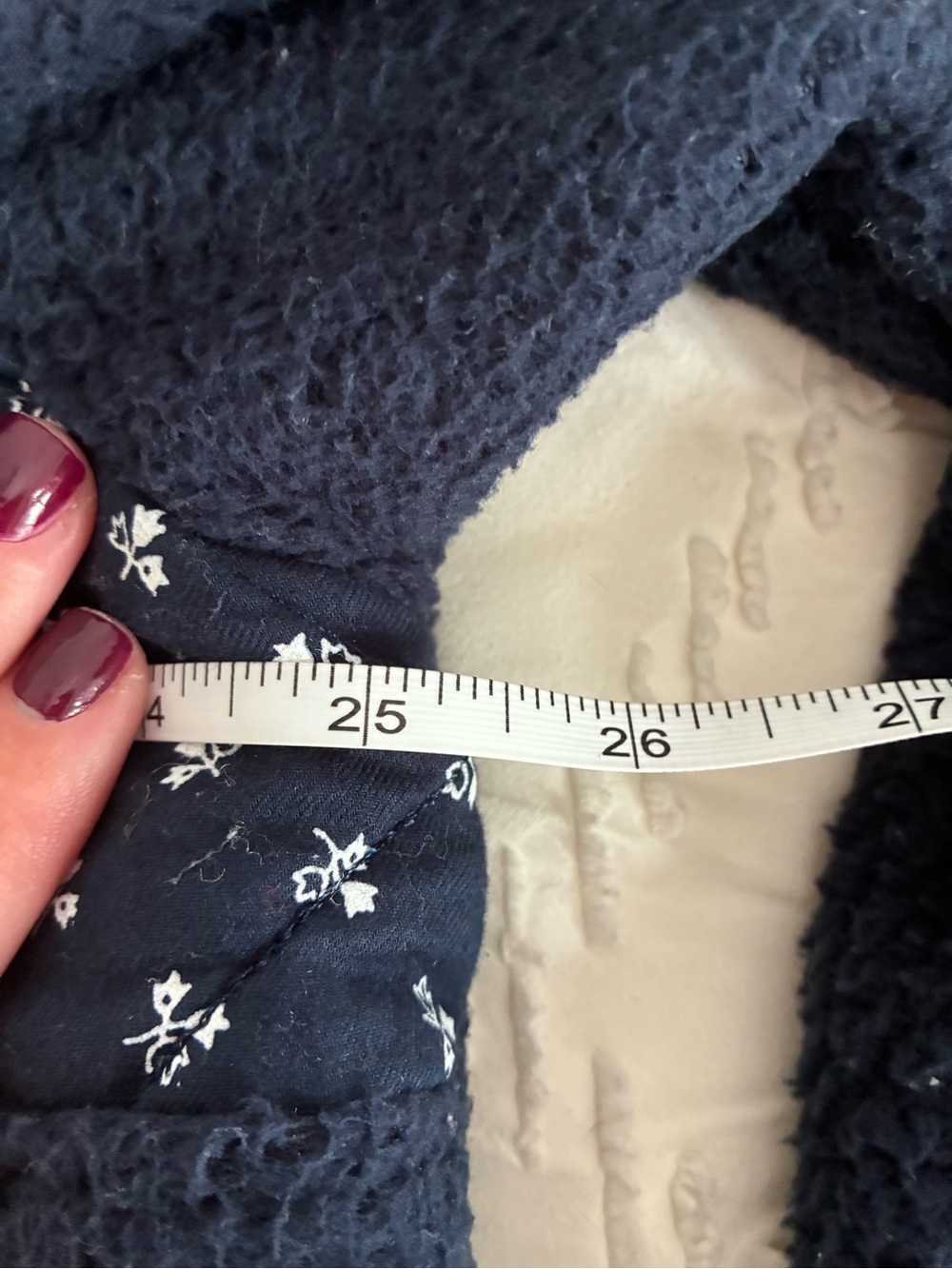 J .Crew Navy Sherpa Half-Zip Pullover women XL - Picture 5 of 5